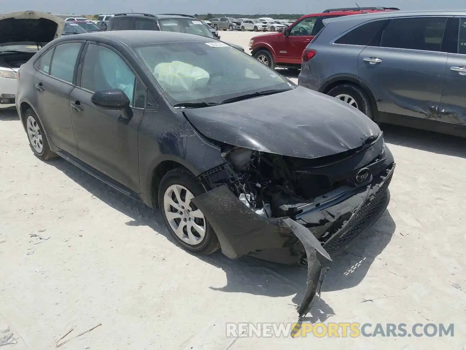 1 Photograph of a damaged car 5YFEPRAE2LP099415 TOYOTA COROLLA 2020