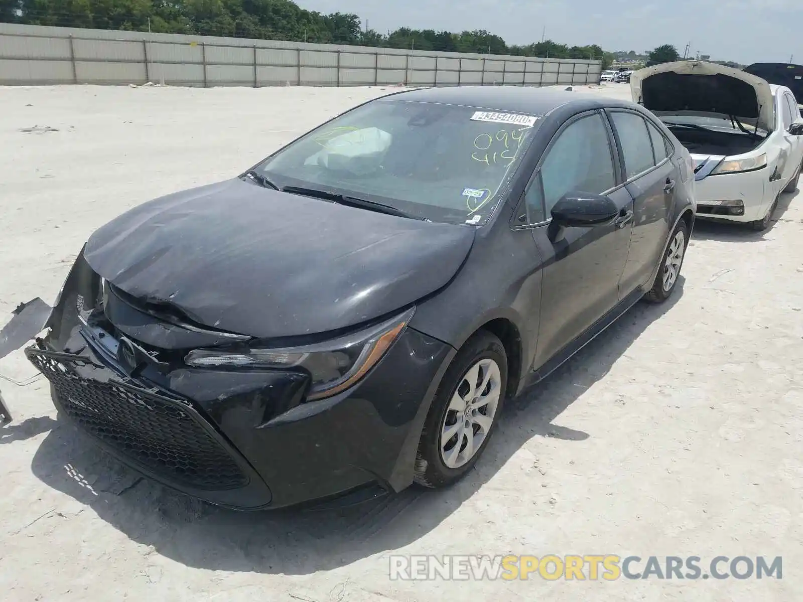 2 Photograph of a damaged car 5YFEPRAE2LP099415 TOYOTA COROLLA 2020