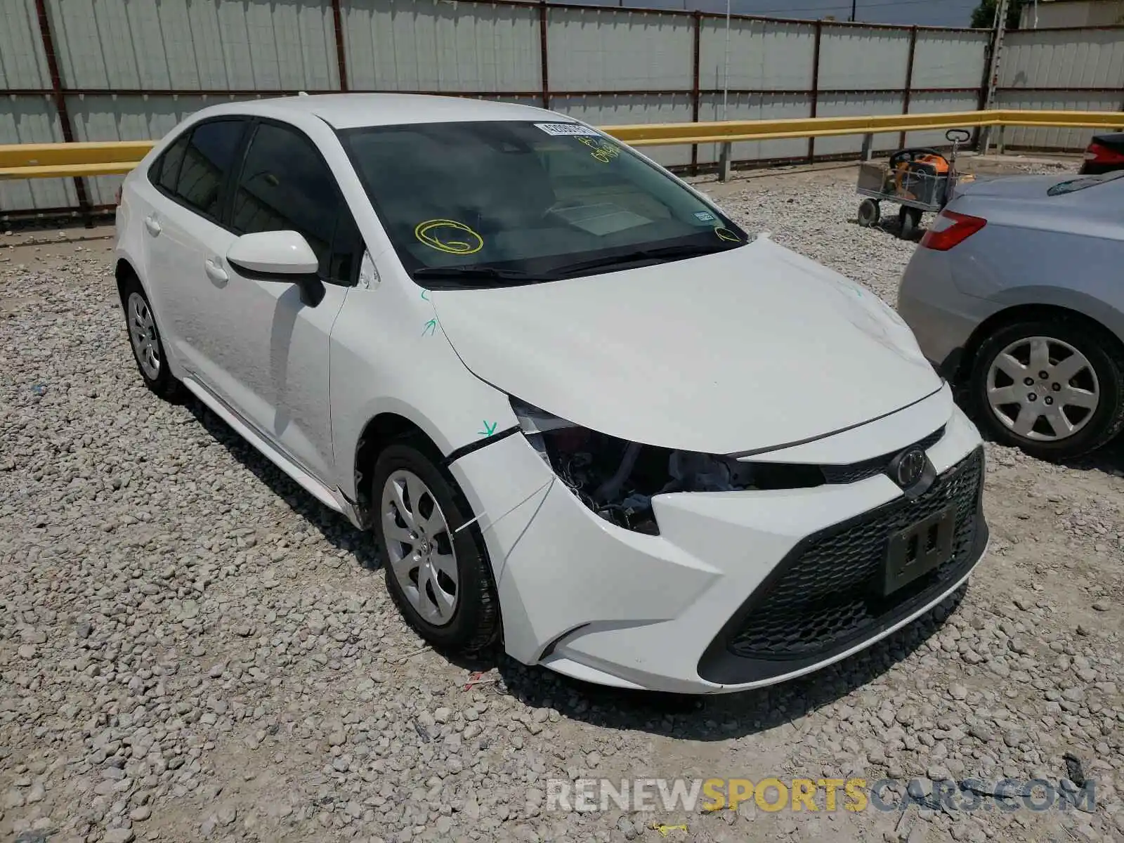 1 Photograph of a damaged car 5YFEPRAE2LP099592 TOYOTA COROLLA 2020