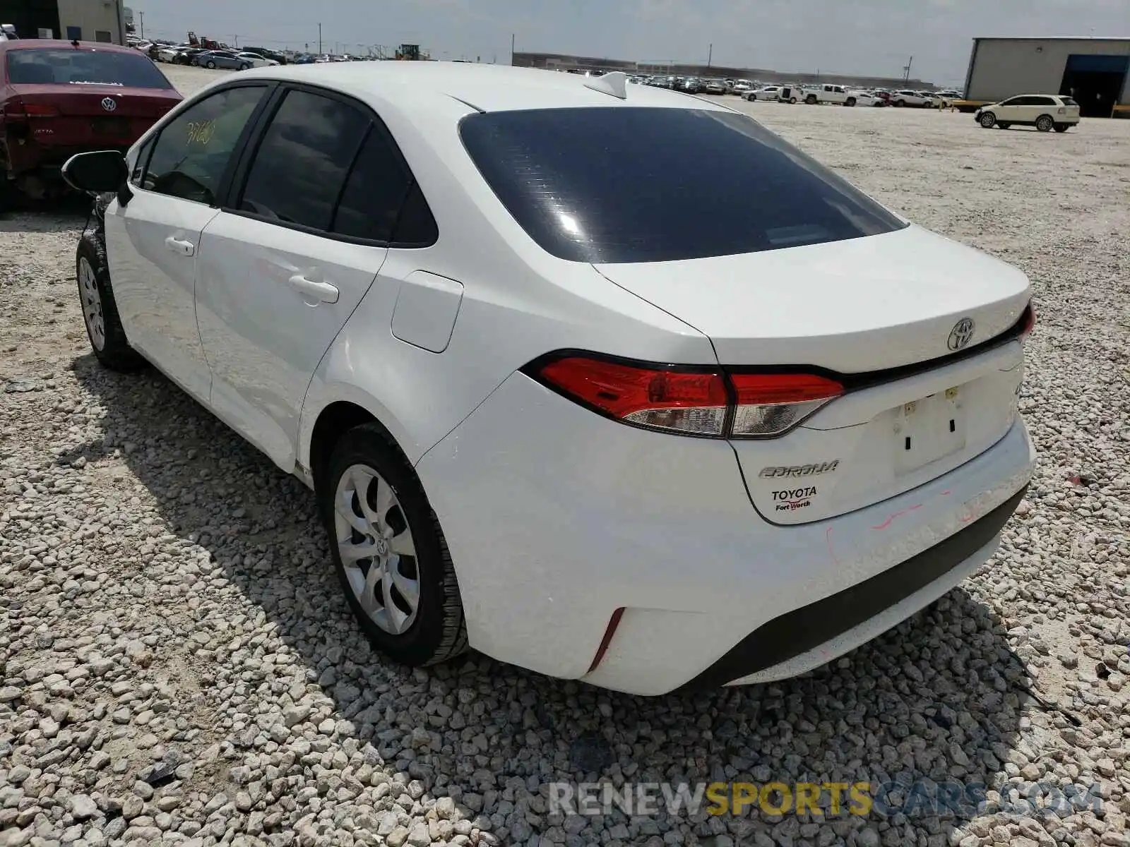 3 Photograph of a damaged car 5YFEPRAE2LP099592 TOYOTA COROLLA 2020