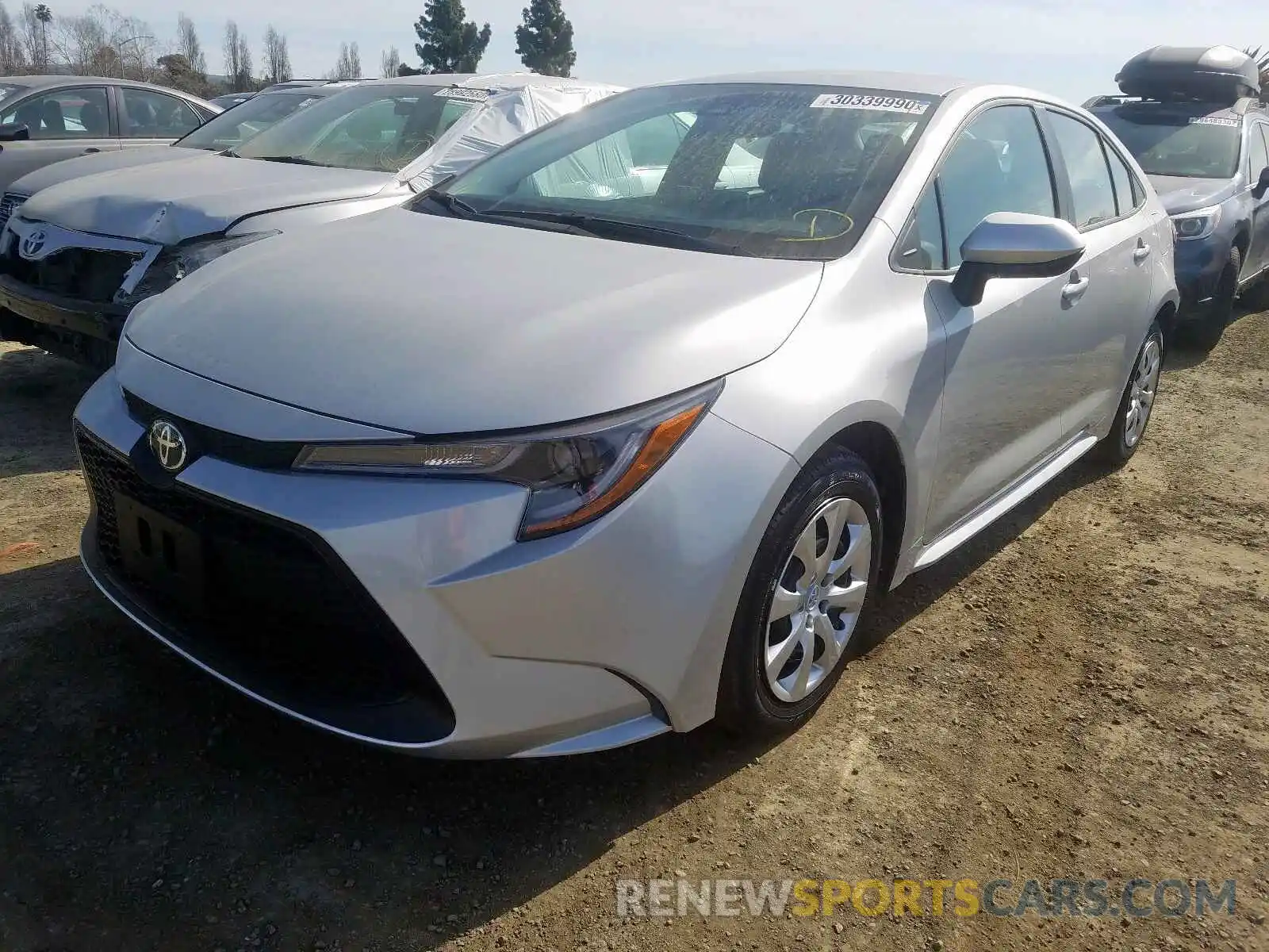 2 Photograph of a damaged car 5YFEPRAE2LP099785 TOYOTA COROLLA 2020