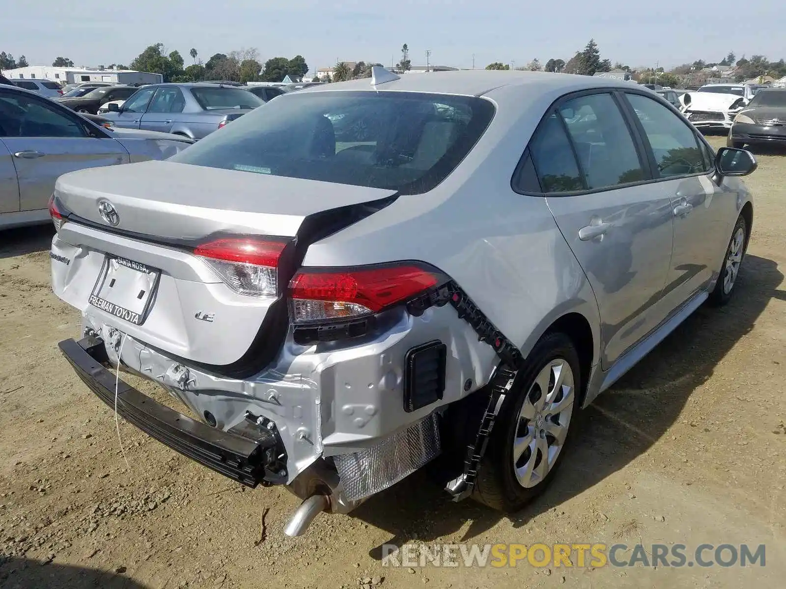 4 Photograph of a damaged car 5YFEPRAE2LP099785 TOYOTA COROLLA 2020