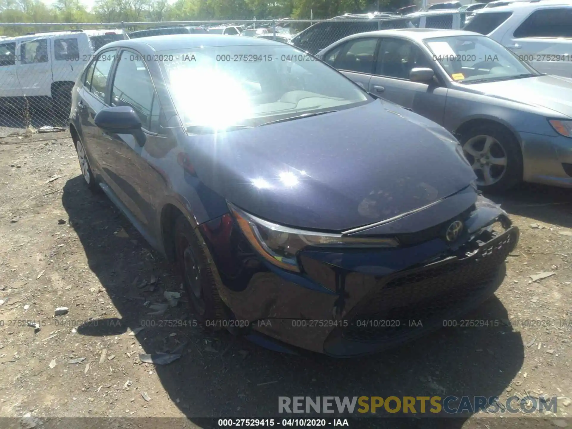 1 Photograph of a damaged car 5YFEPRAE2LP099947 TOYOTA COROLLA 2020