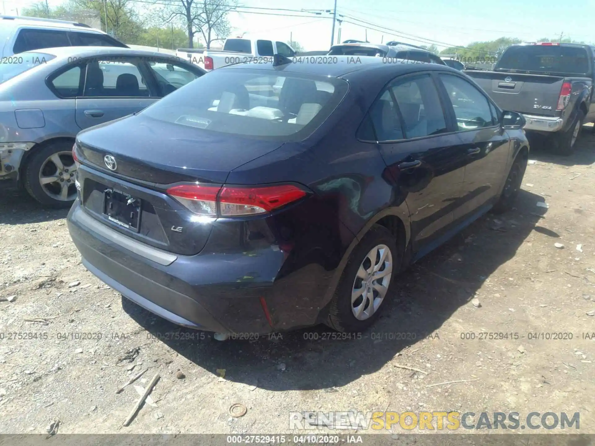 4 Photograph of a damaged car 5YFEPRAE2LP099947 TOYOTA COROLLA 2020