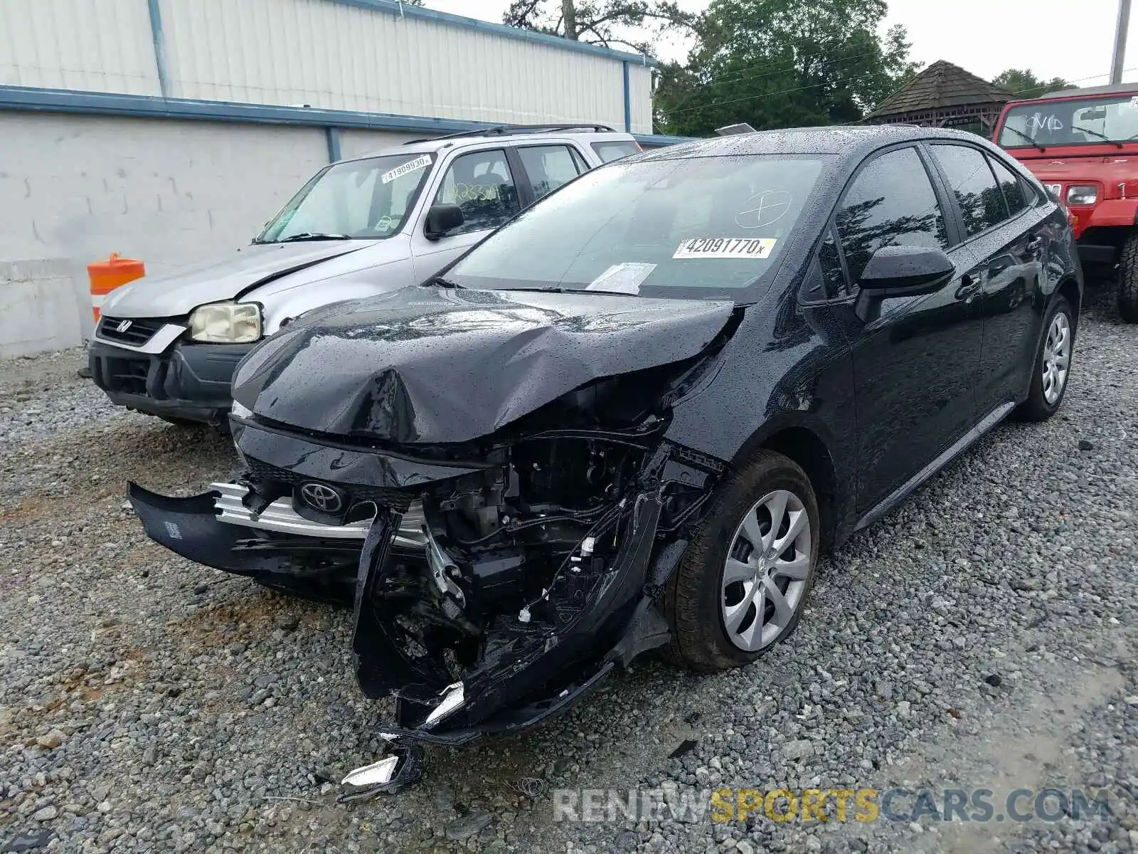 2 Photograph of a damaged car 5YFEPRAE2LP100840 TOYOTA COROLLA 2020