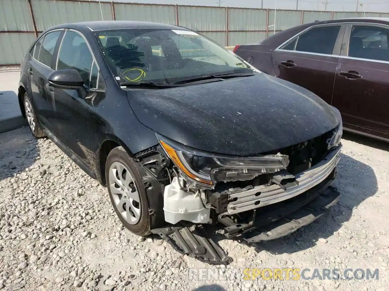 1 Photograph of a damaged car 5YFEPRAE2LP101020 TOYOTA COROLLA 2020