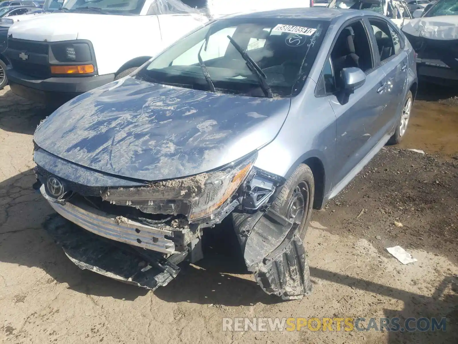 2 Photograph of a damaged car 5YFEPRAE2LP102300 TOYOTA COROLLA 2020