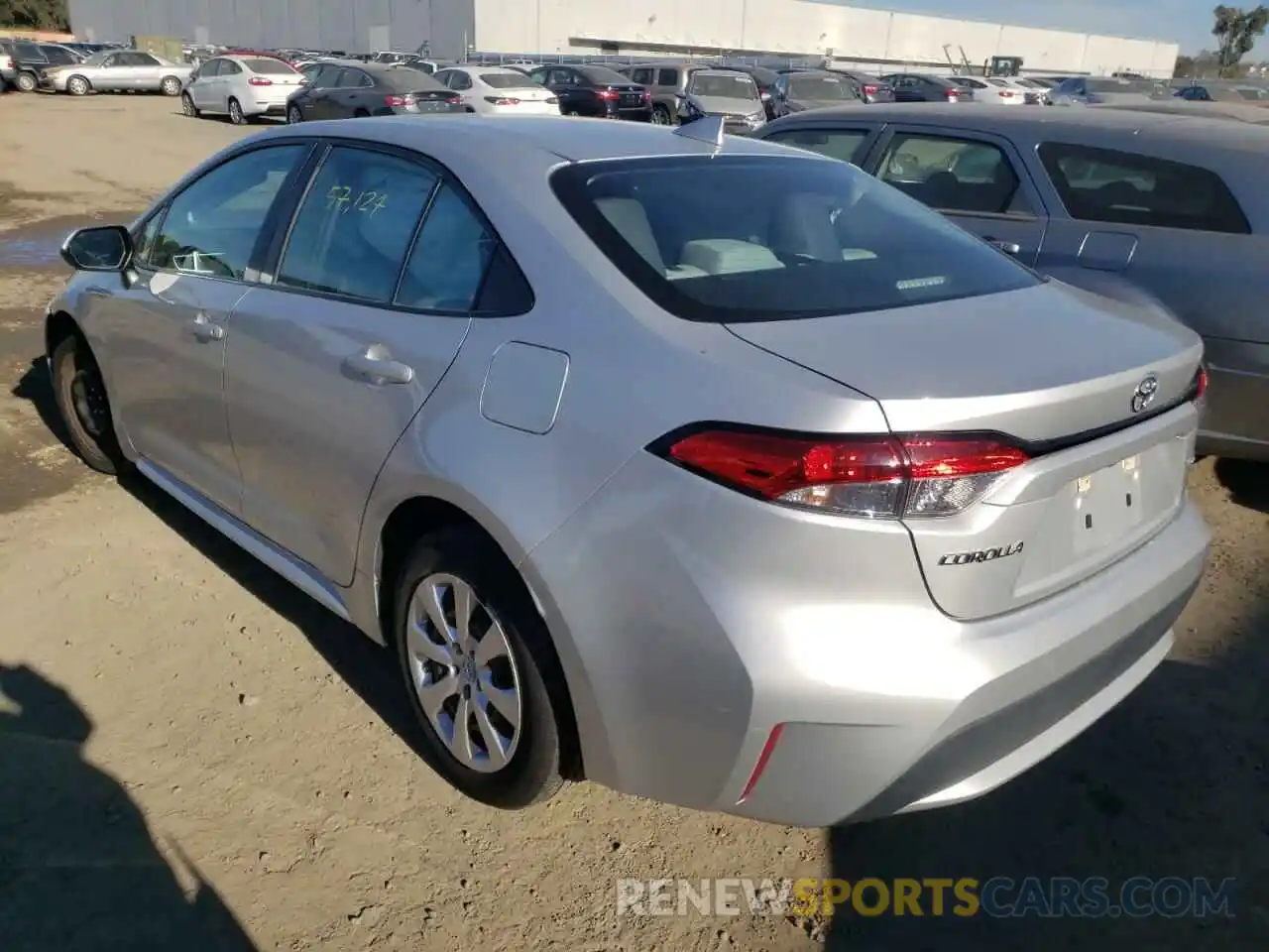 3 Photograph of a damaged car 5YFEPRAE2LP102927 TOYOTA COROLLA 2020