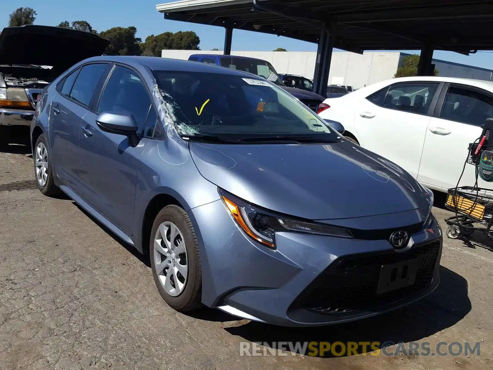 1 Photograph of a damaged car 5YFEPRAE2LP103351 TOYOTA COROLLA 2020