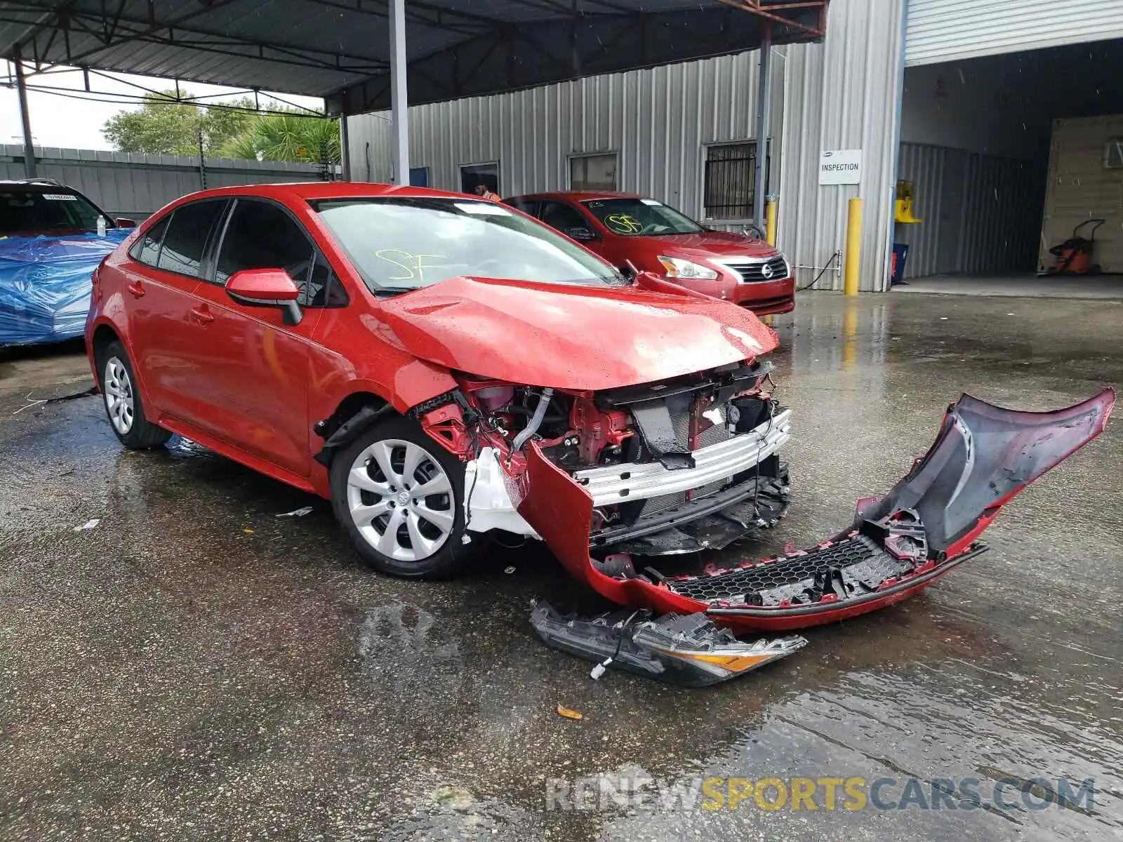 1 Photograph of a damaged car 5YFEPRAE2LP103737 TOYOTA COROLLA 2020