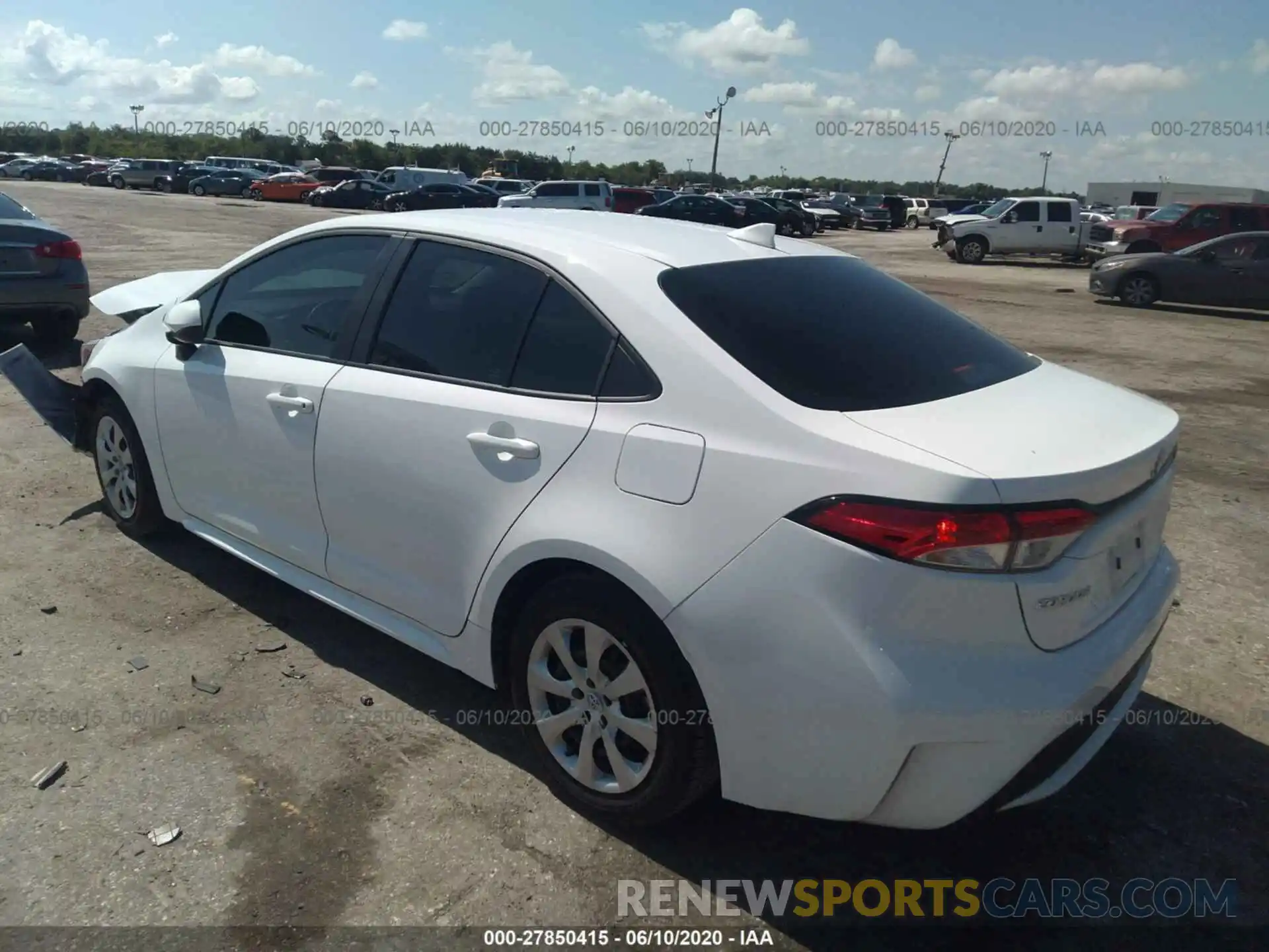 3 Photograph of a damaged car 5YFEPRAE2LP104127 TOYOTA COROLLA 2020