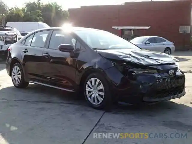 1 Photograph of a damaged car 5YFEPRAE2LP104340 TOYOTA COROLLA 2020