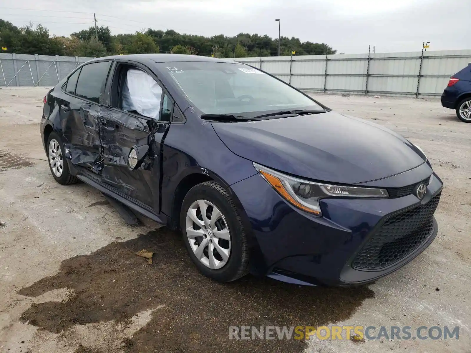 1 Photograph of a damaged car 5YFEPRAE2LP105925 TOYOTA COROLLA 2020