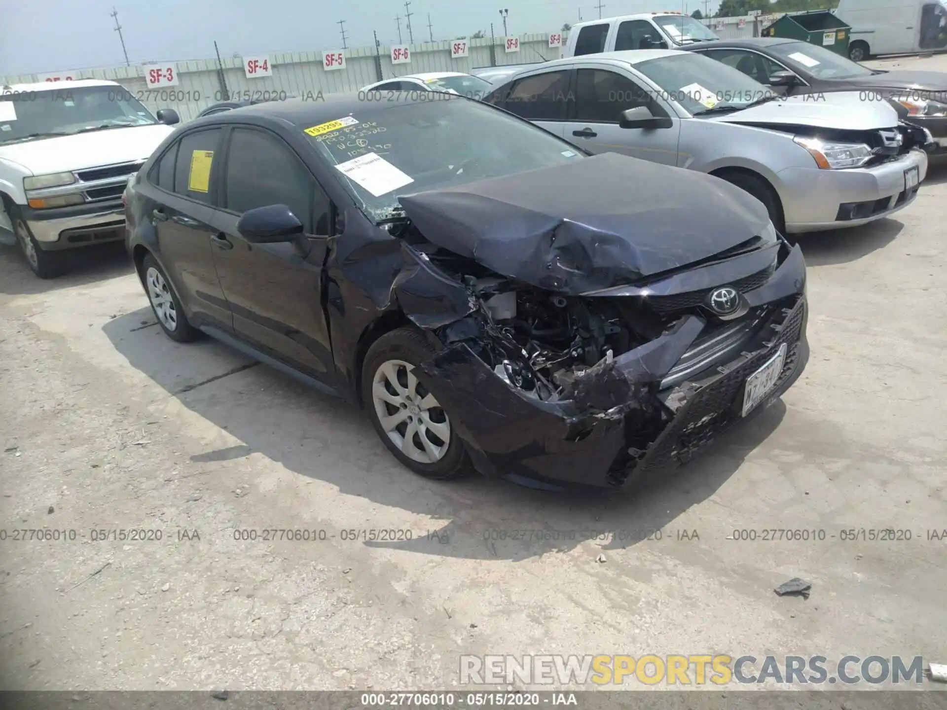 1 Photograph of a damaged car 5YFEPRAE2LP105990 TOYOTA COROLLA 2020