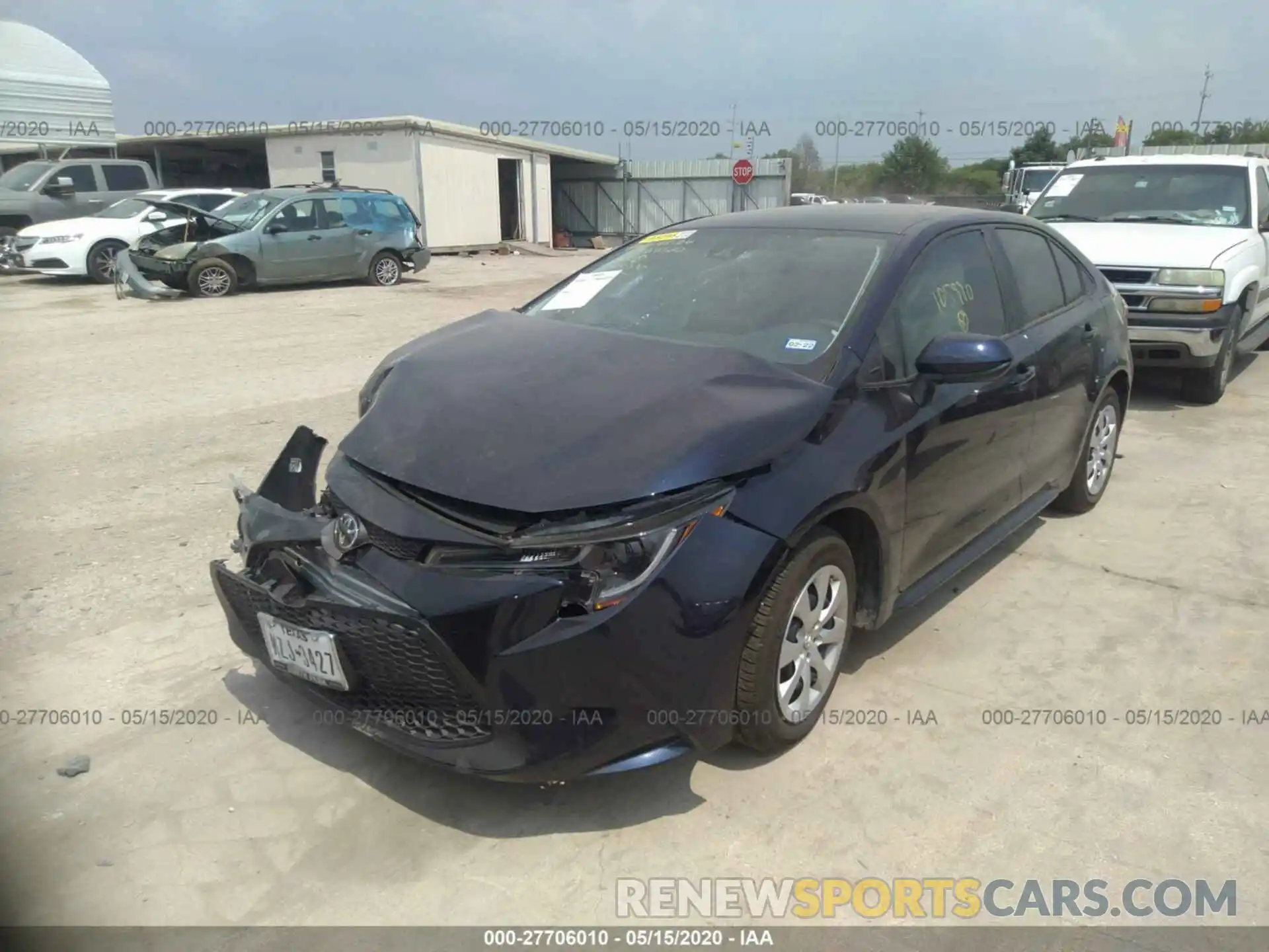 2 Photograph of a damaged car 5YFEPRAE2LP105990 TOYOTA COROLLA 2020