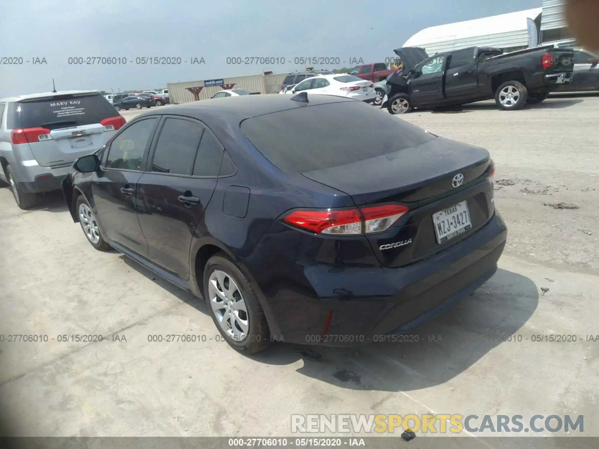 3 Photograph of a damaged car 5YFEPRAE2LP105990 TOYOTA COROLLA 2020