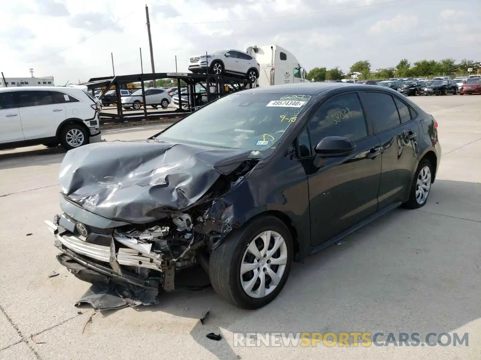 2 Photograph of a damaged car 5YFEPRAE2LP106072 TOYOTA COROLLA 2020
