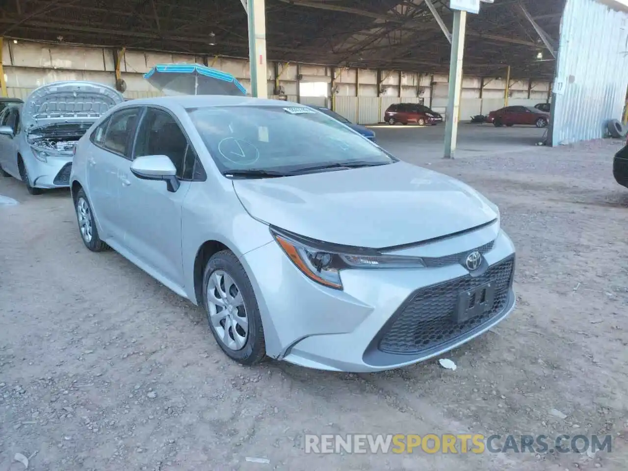 1 Photograph of a damaged car 5YFEPRAE2LP106539 TOYOTA COROLLA 2020