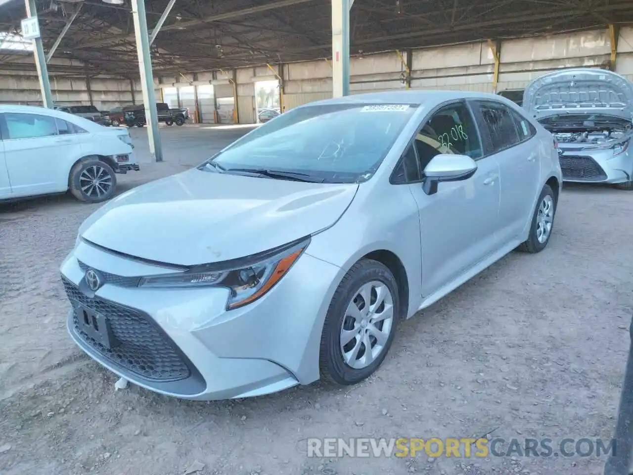 2 Photograph of a damaged car 5YFEPRAE2LP106539 TOYOTA COROLLA 2020