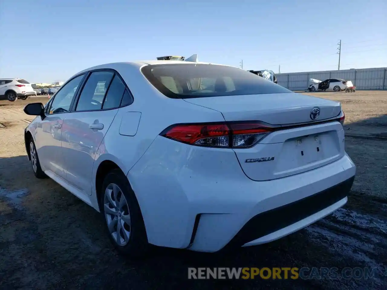 3 Photograph of a damaged car 5YFEPRAE2LP106556 TOYOTA COROLLA 2020