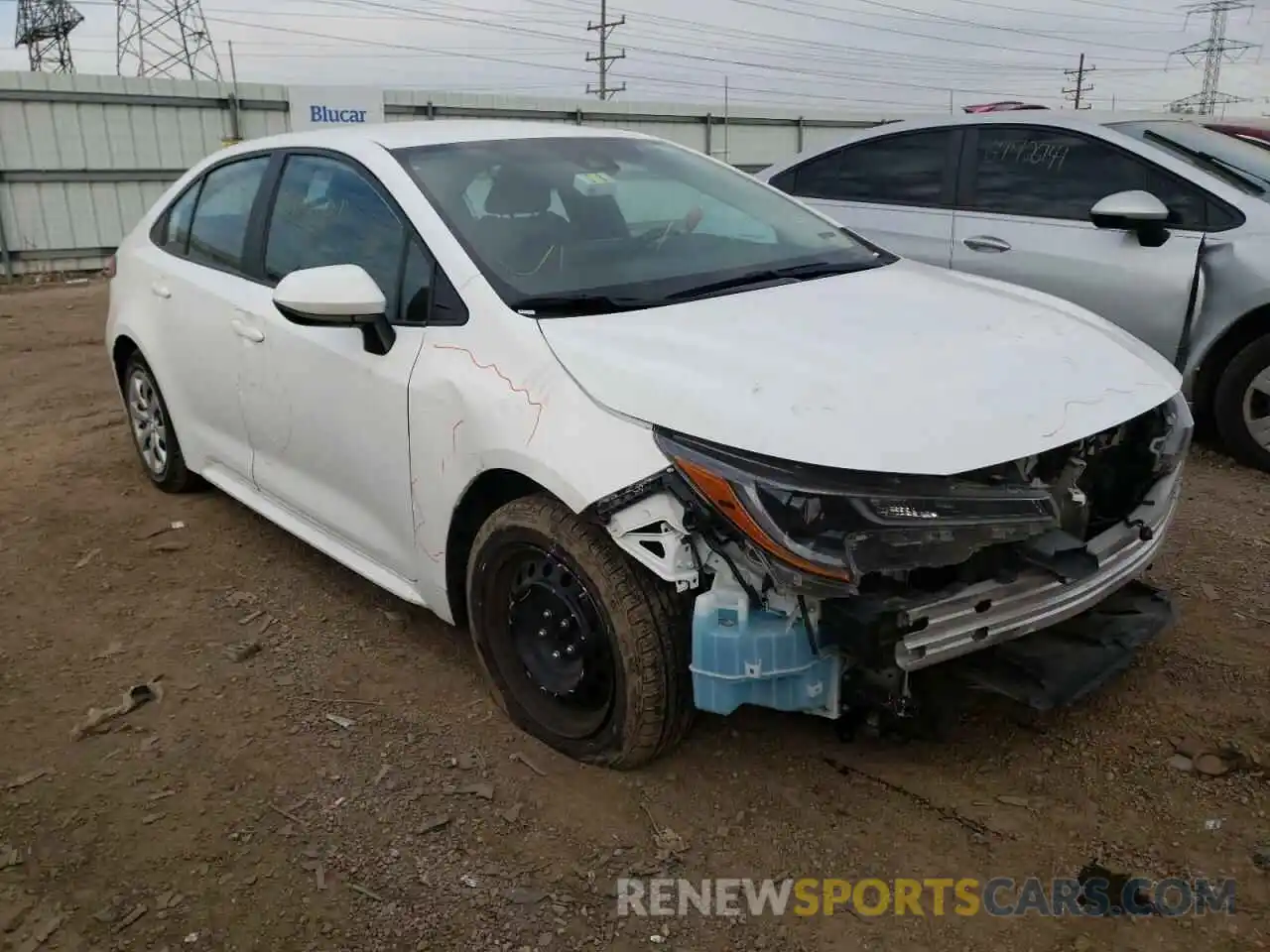 1 Photograph of a damaged car 5YFEPRAE2LP106590 TOYOTA COROLLA 2020