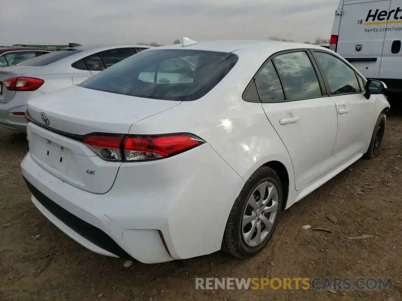 4 Photograph of a damaged car 5YFEPRAE2LP106590 TOYOTA COROLLA 2020