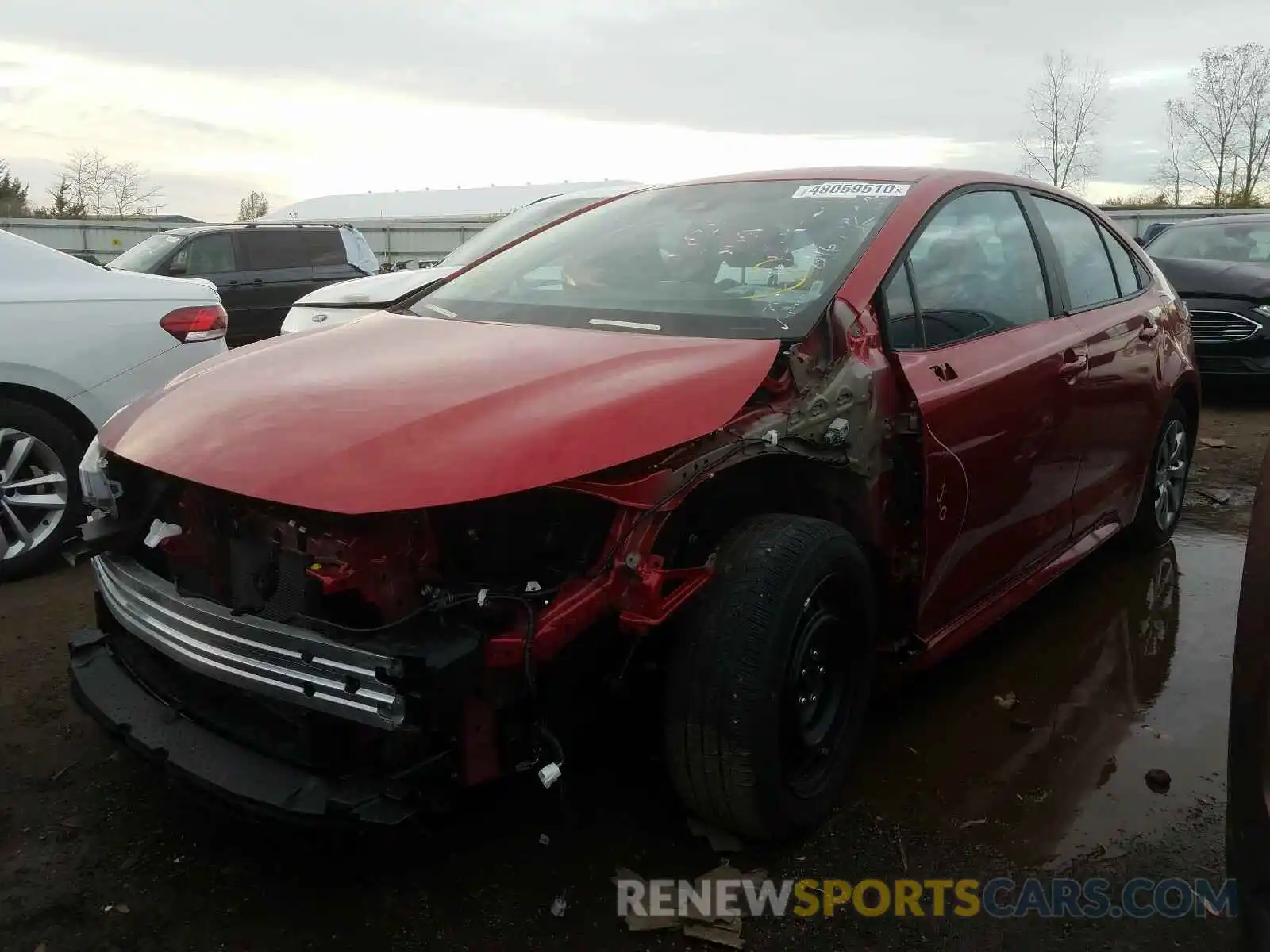 2 Photograph of a damaged car 5YFEPRAE2LP106671 TOYOTA COROLLA 2020