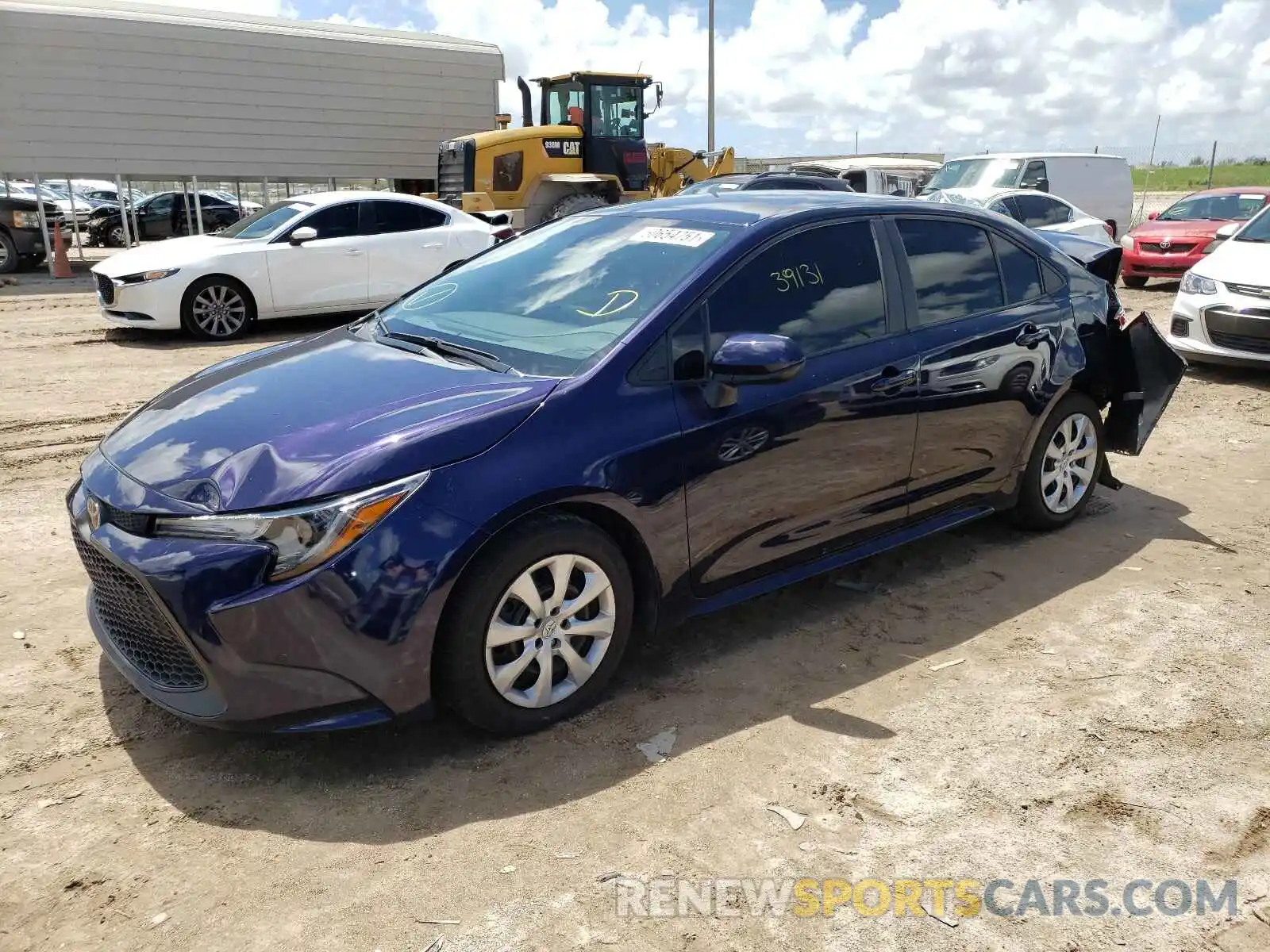 2 Photograph of a damaged car 5YFEPRAE2LP106766 TOYOTA COROLLA 2020