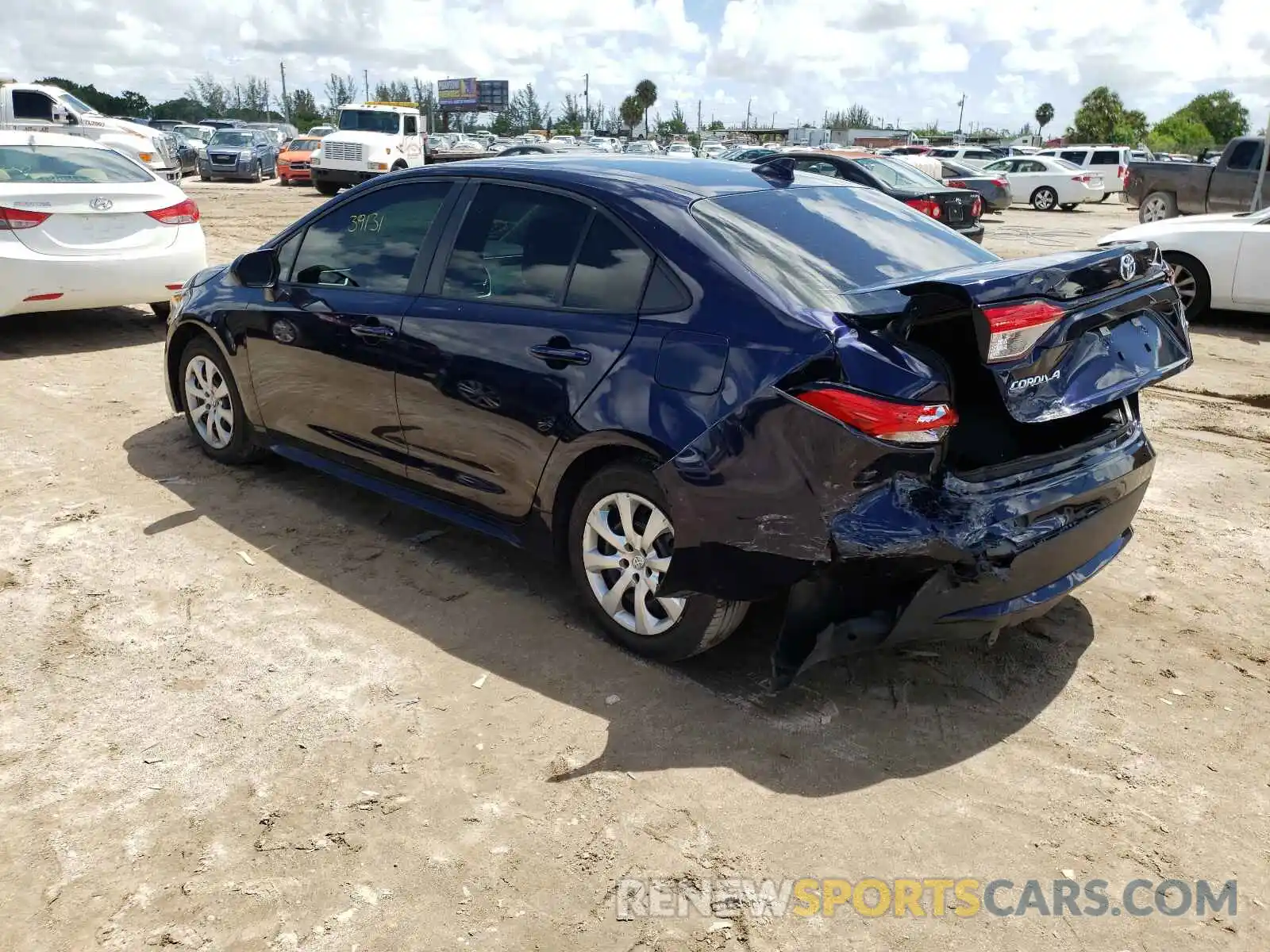 3 Photograph of a damaged car 5YFEPRAE2LP106766 TOYOTA COROLLA 2020