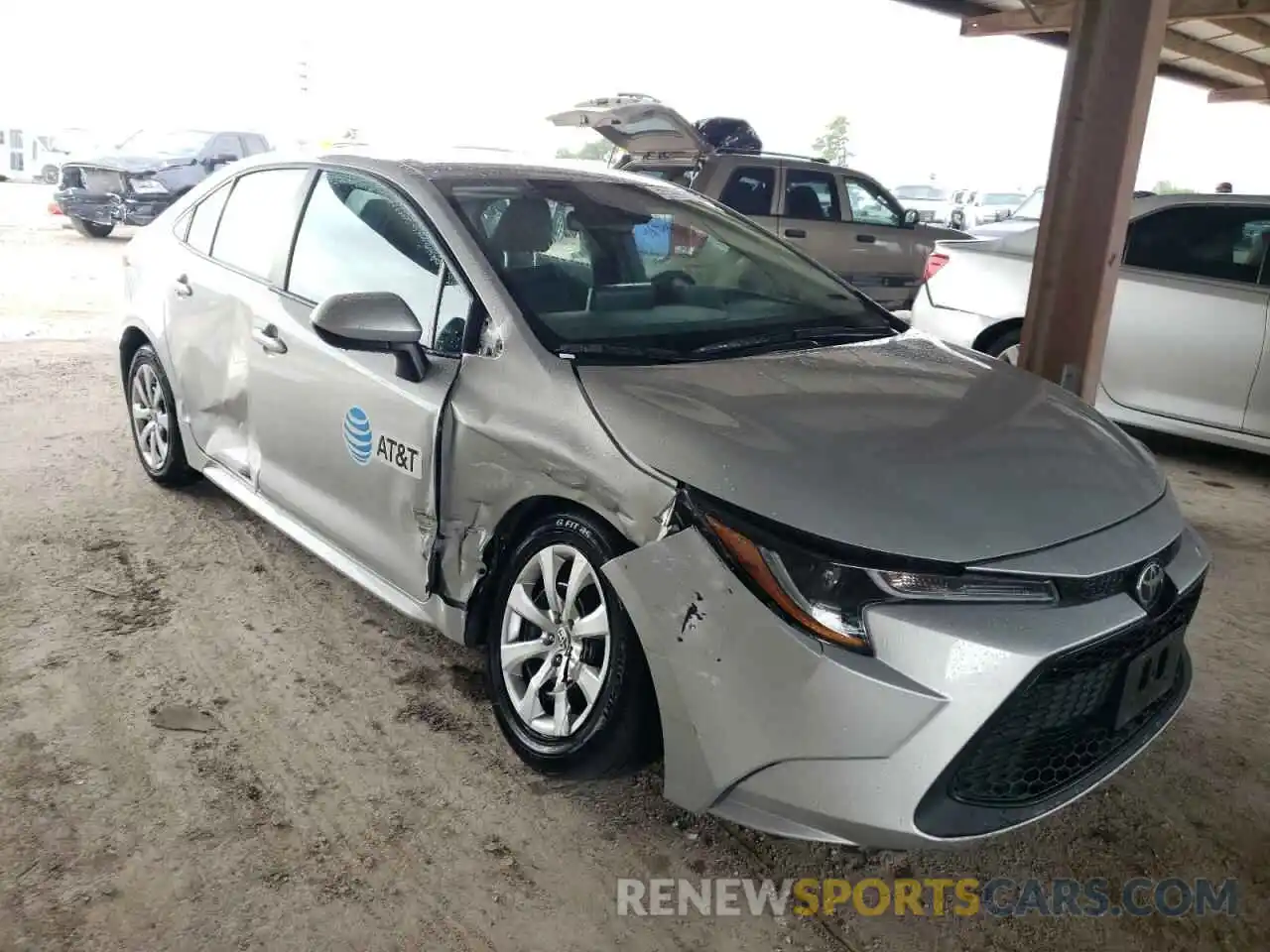 1 Photograph of a damaged car 5YFEPRAE2LP106993 TOYOTA COROLLA 2020