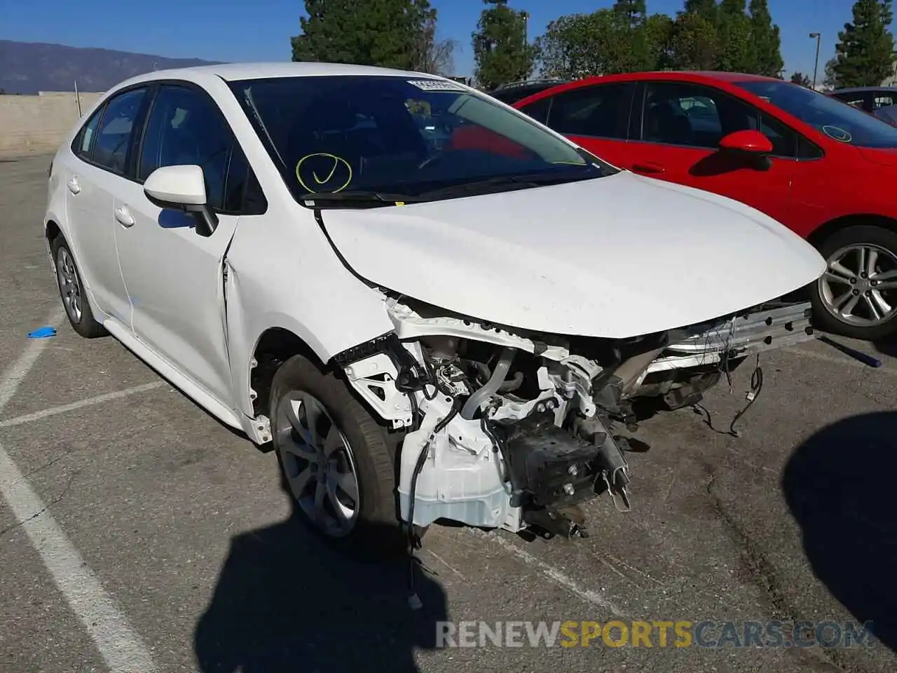 1 Photograph of a damaged car 5YFEPRAE2LP107089 TOYOTA COROLLA 2020