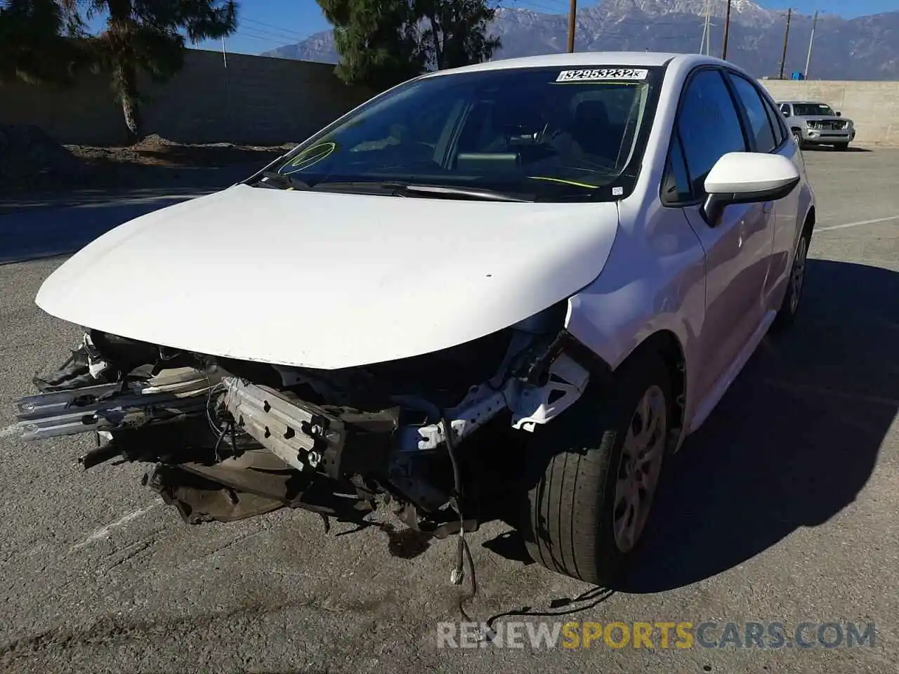 2 Photograph of a damaged car 5YFEPRAE2LP107089 TOYOTA COROLLA 2020