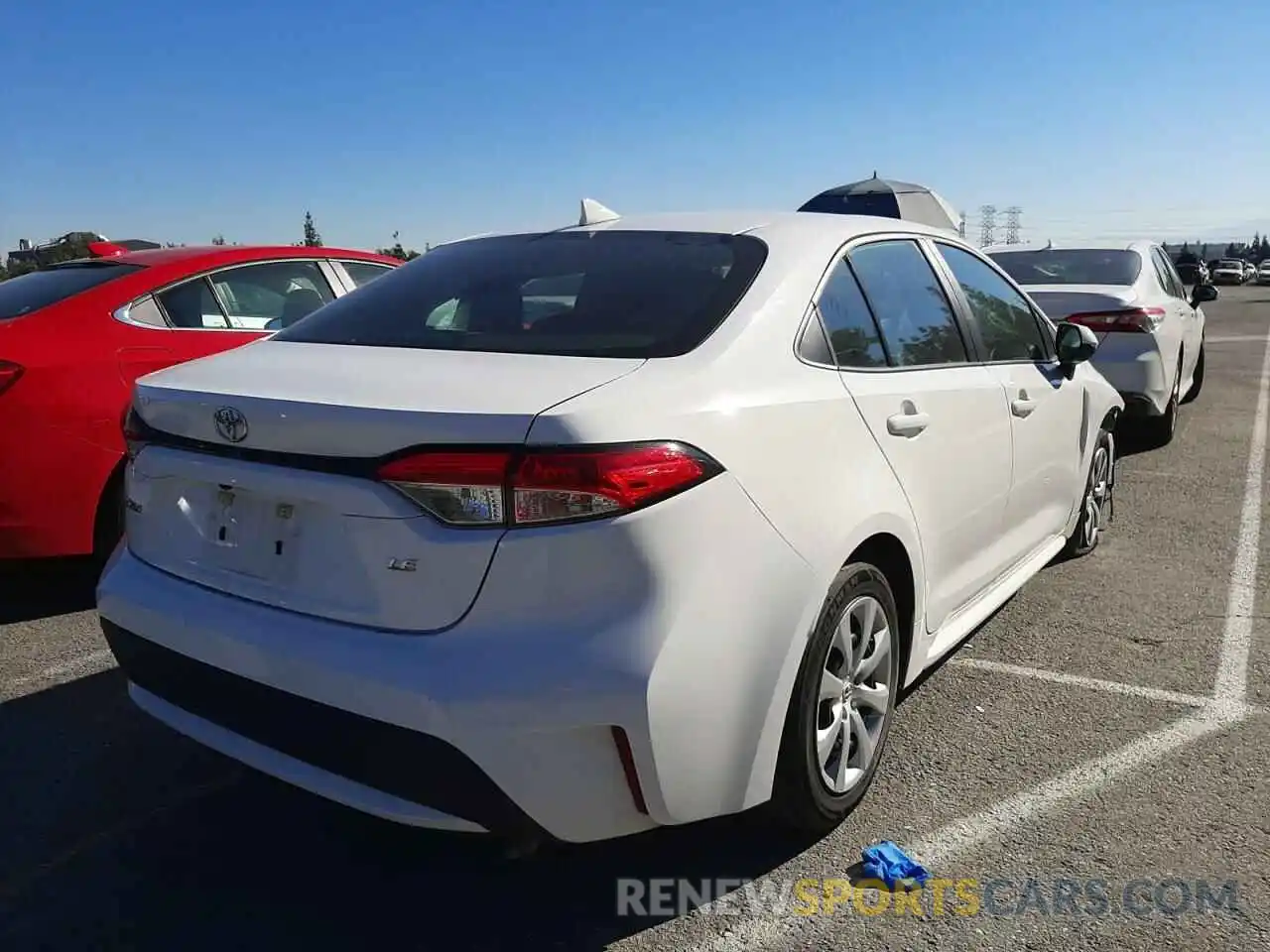 4 Photograph of a damaged car 5YFEPRAE2LP107089 TOYOTA COROLLA 2020