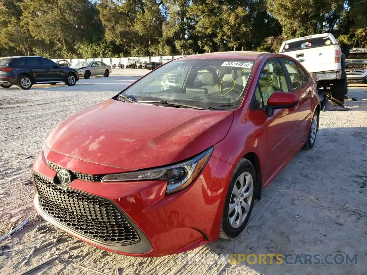 2 Photograph of a damaged car 5YFEPRAE2LP107335 TOYOTA COROLLA 2020