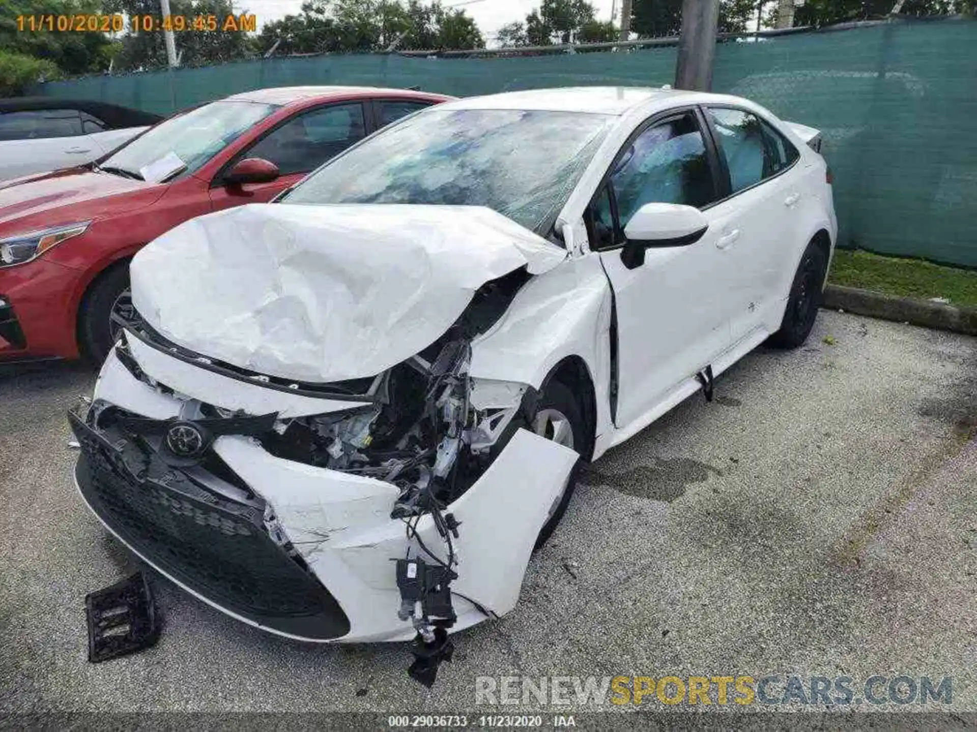 14 Photograph of a damaged car 5YFEPRAE2LP107660 TOYOTA COROLLA 2020