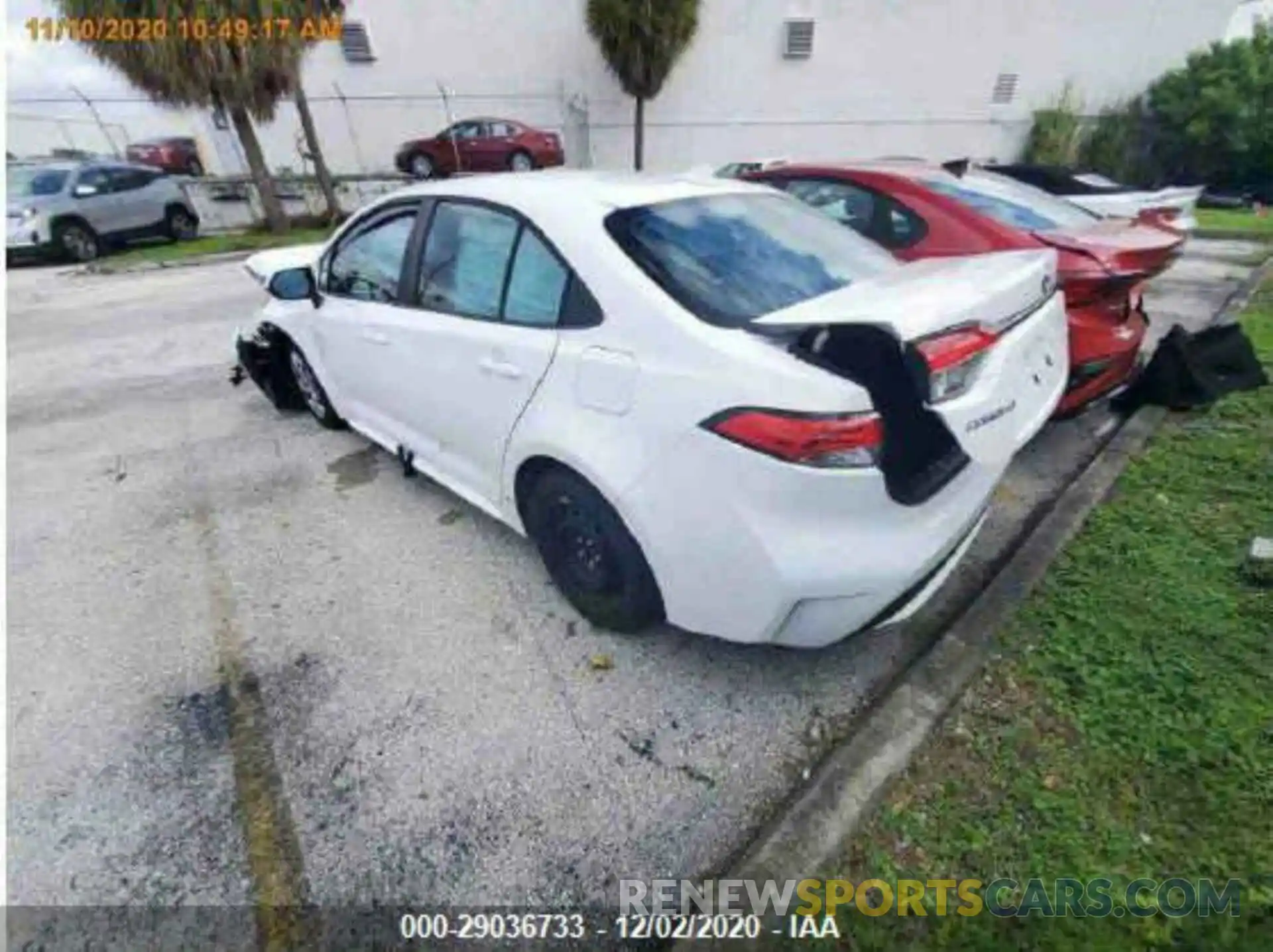 3 Photograph of a damaged car 5YFEPRAE2LP107660 TOYOTA COROLLA 2020