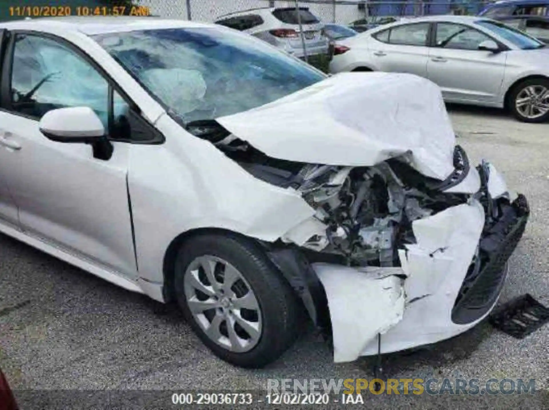 6 Photograph of a damaged car 5YFEPRAE2LP107660 TOYOTA COROLLA 2020