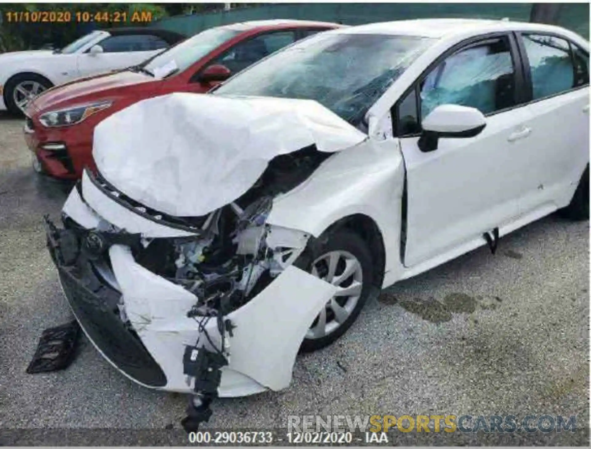 8 Photograph of a damaged car 5YFEPRAE2LP107660 TOYOTA COROLLA 2020