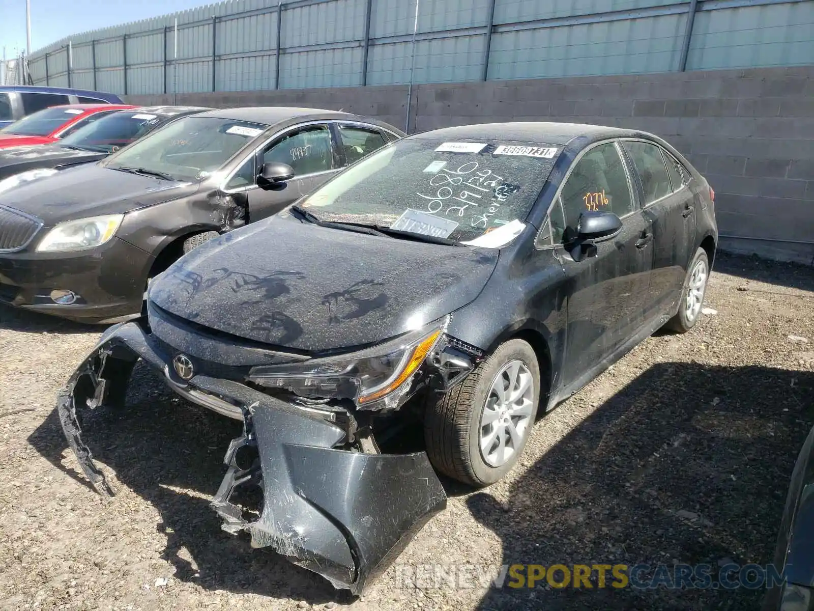 2 Photograph of a damaged car 5YFEPRAE2LP107996 TOYOTA COROLLA 2020