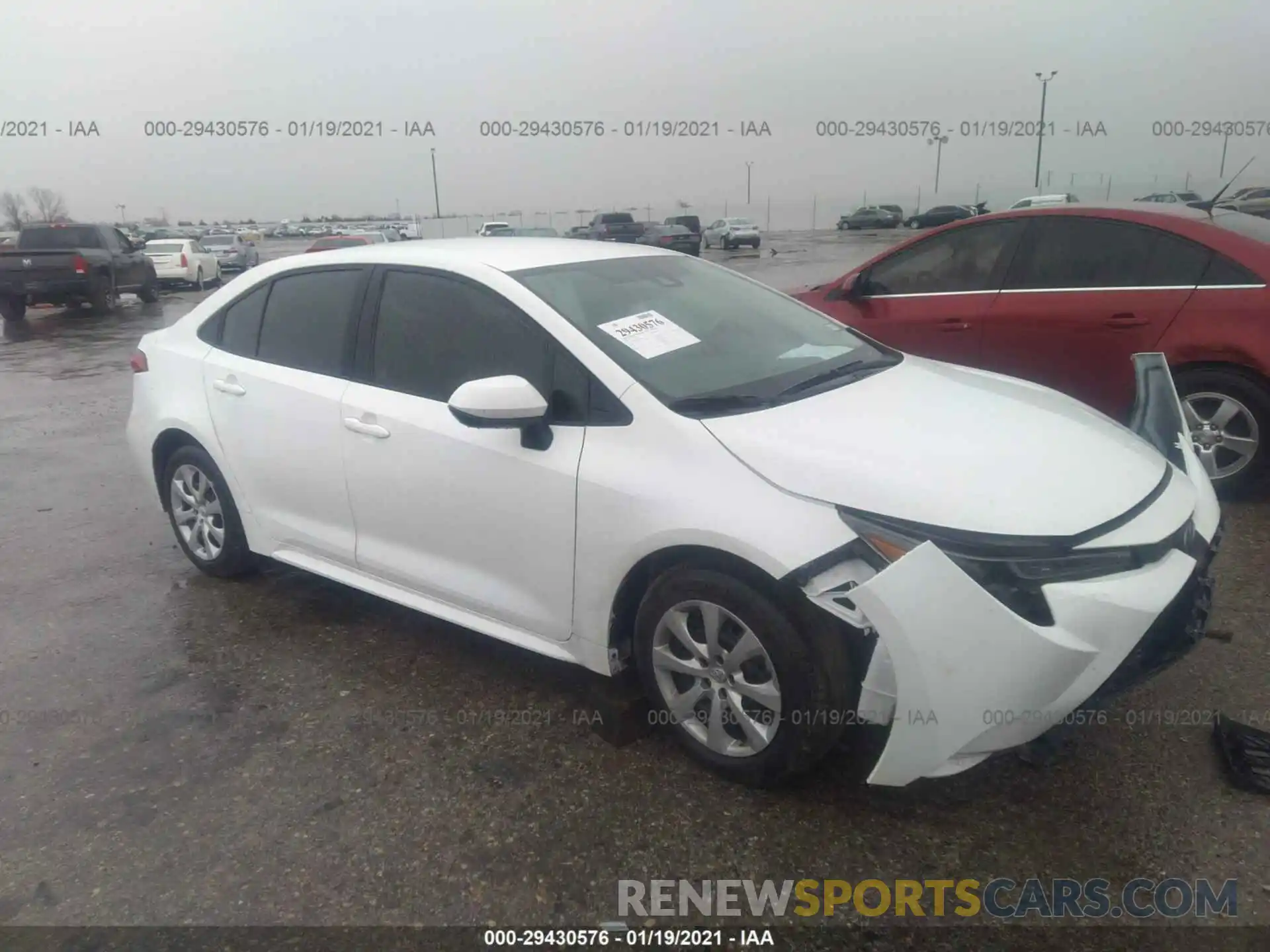 1 Photograph of a damaged car 5YFEPRAE2LP108999 TOYOTA COROLLA 2020