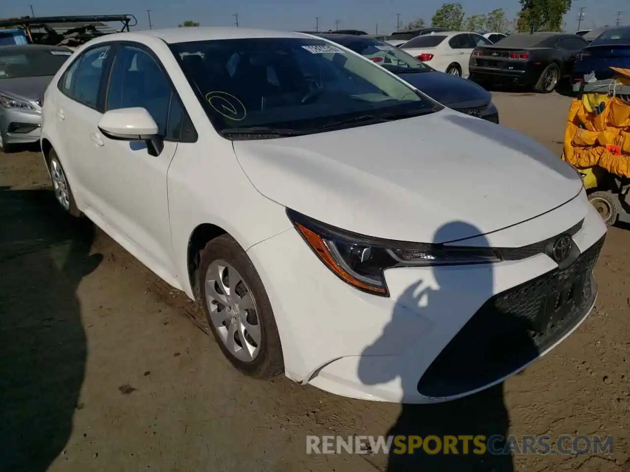 1 Photograph of a damaged car 5YFEPRAE2LP109800 TOYOTA COROLLA 2020