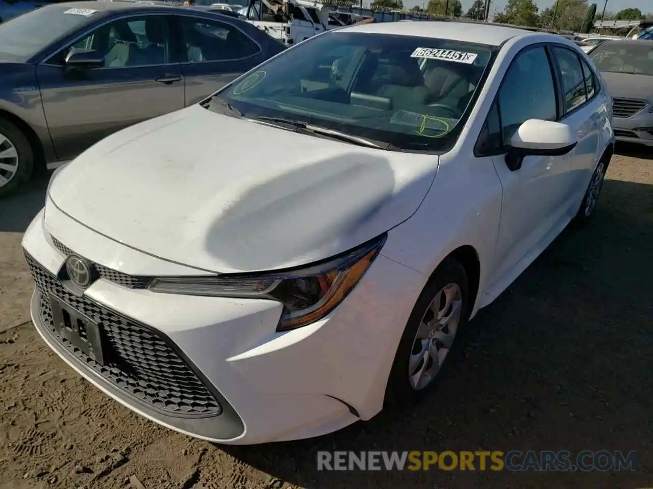 2 Photograph of a damaged car 5YFEPRAE2LP109800 TOYOTA COROLLA 2020