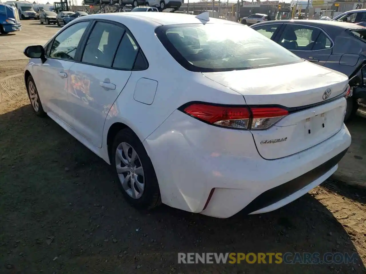 3 Photograph of a damaged car 5YFEPRAE2LP109800 TOYOTA COROLLA 2020