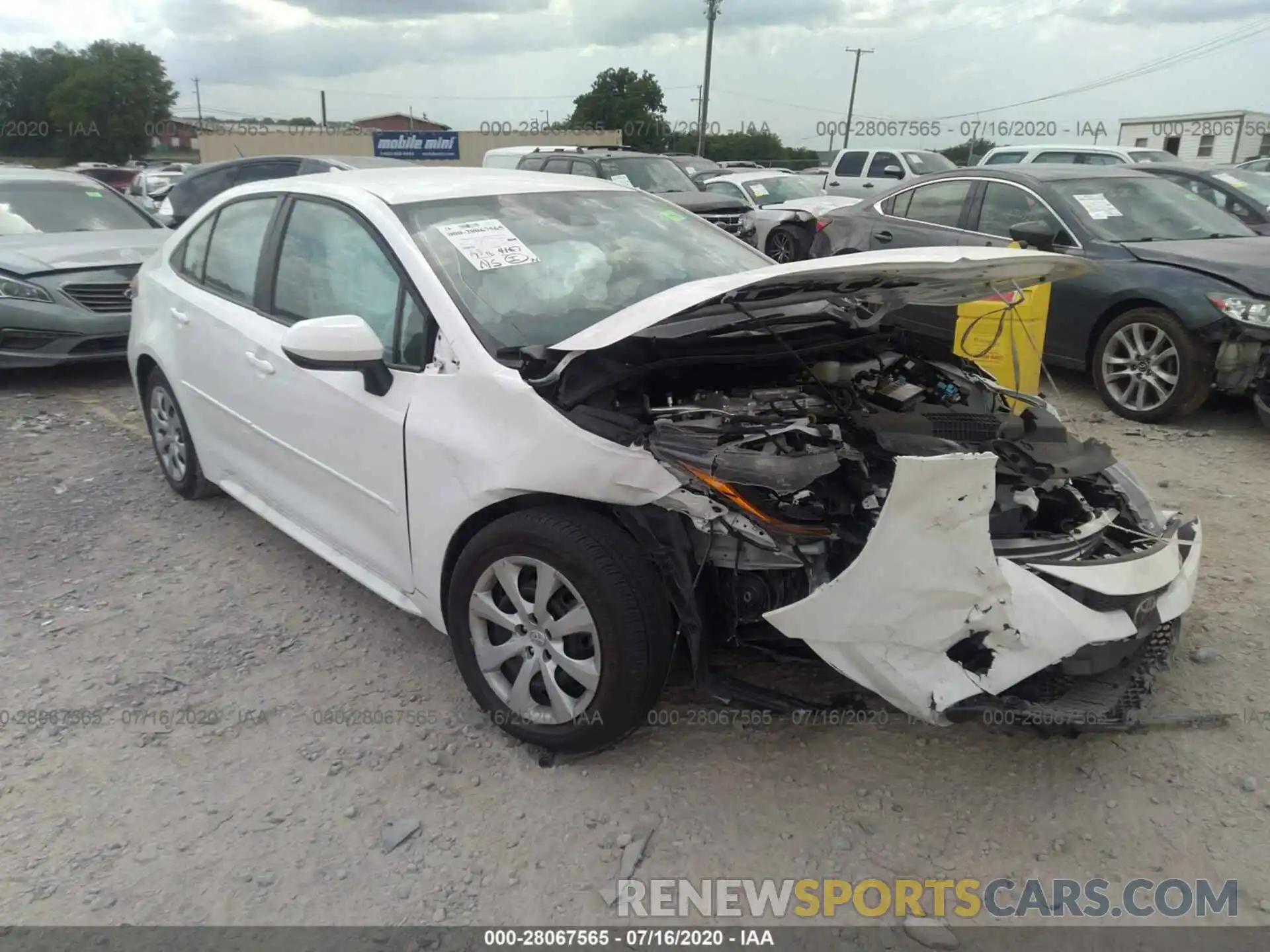 1 Photograph of a damaged car 5YFEPRAE2LP110106 TOYOTA COROLLA 2020