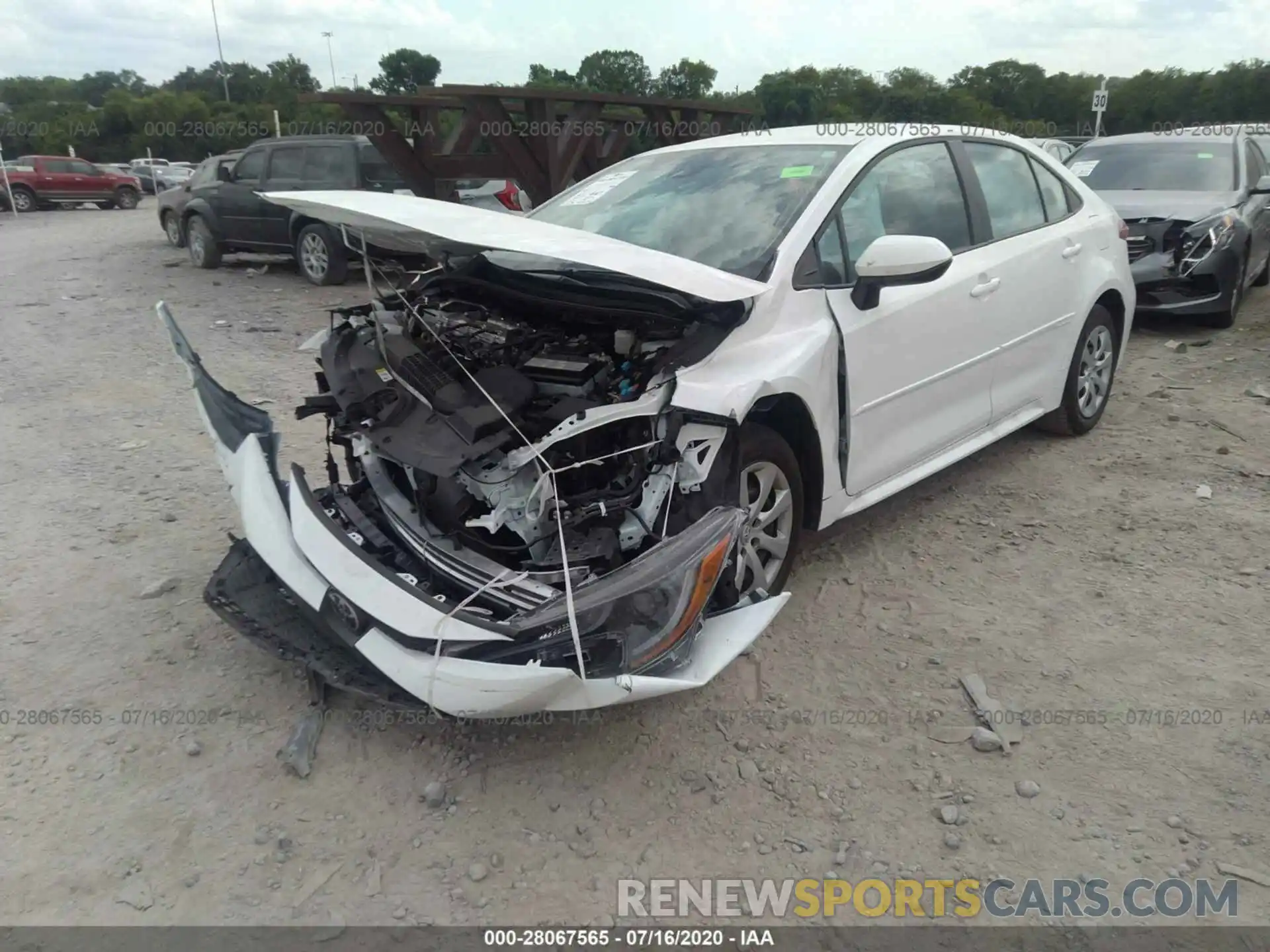 2 Photograph of a damaged car 5YFEPRAE2LP110106 TOYOTA COROLLA 2020