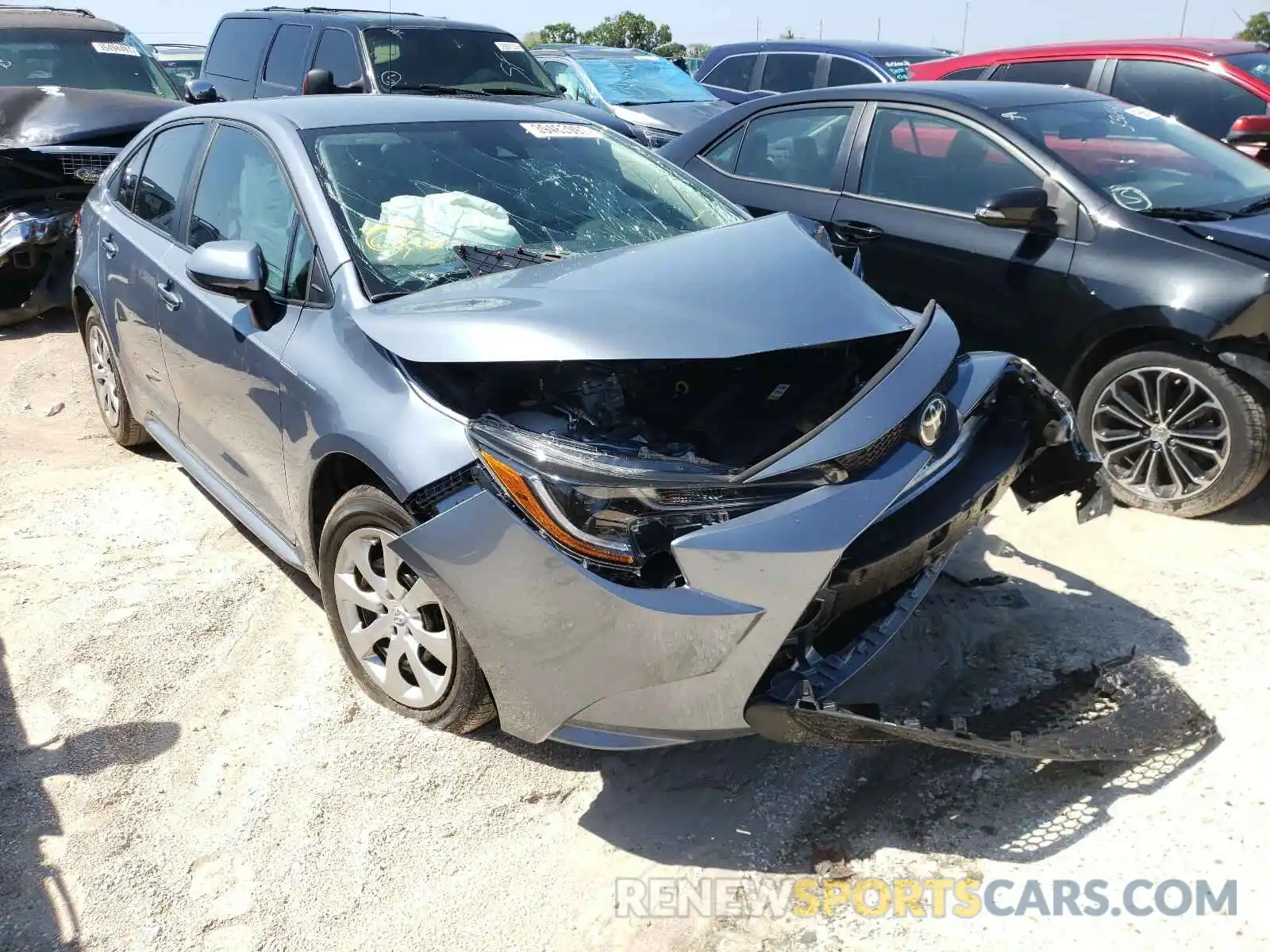 1 Photograph of a damaged car 5YFEPRAE2LP110168 TOYOTA COROLLA 2020