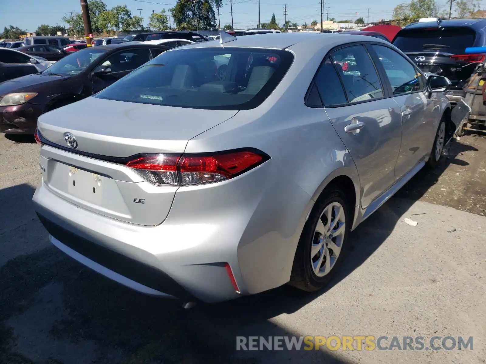 4 Photograph of a damaged car 5YFEPRAE2LP110784 TOYOTA COROLLA 2020