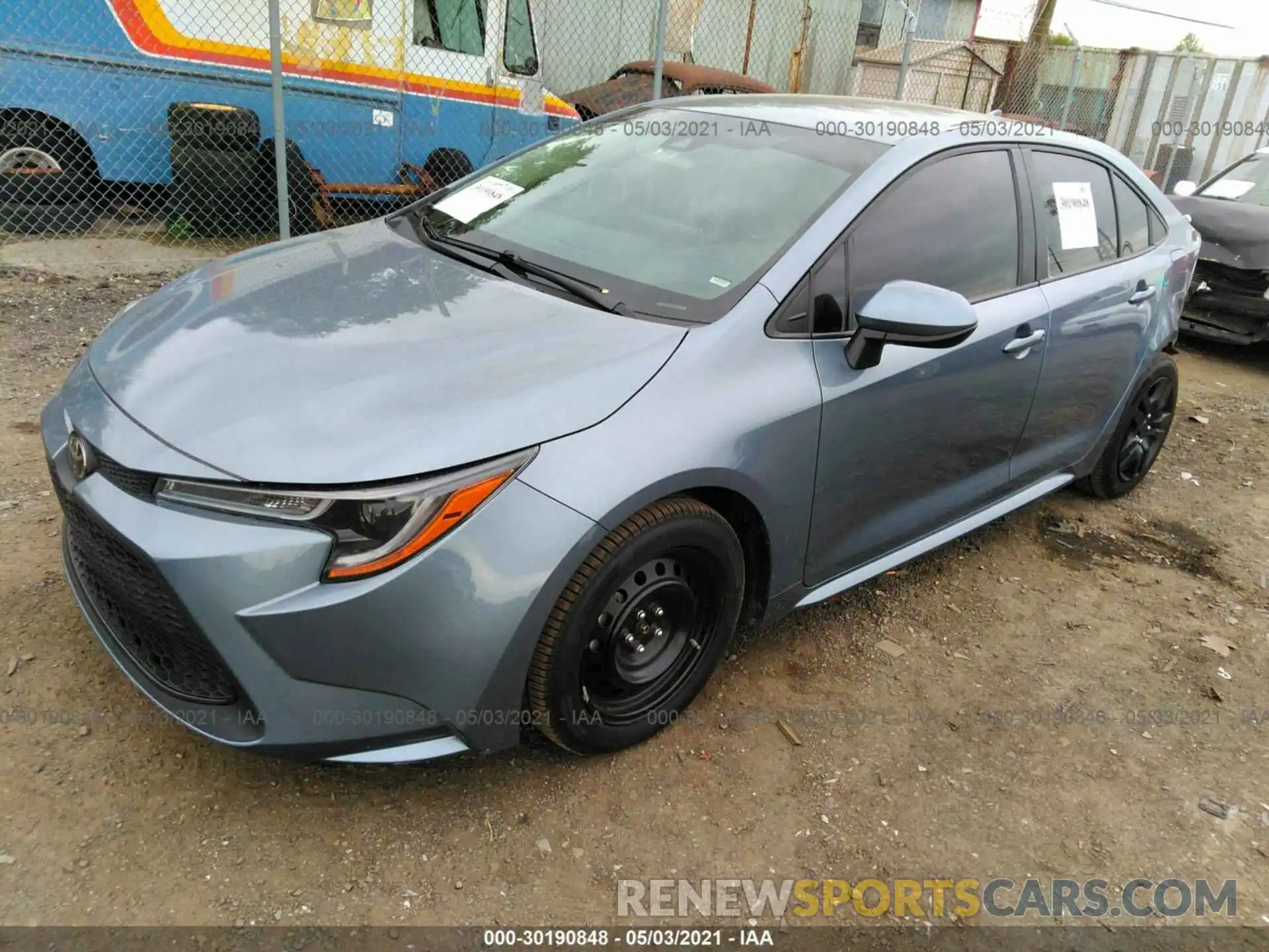 2 Photograph of a damaged car 5YFEPRAE2LP110963 TOYOTA COROLLA 2020