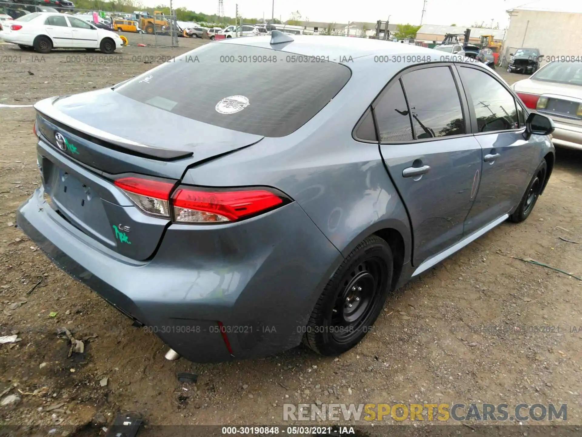 4 Photograph of a damaged car 5YFEPRAE2LP110963 TOYOTA COROLLA 2020