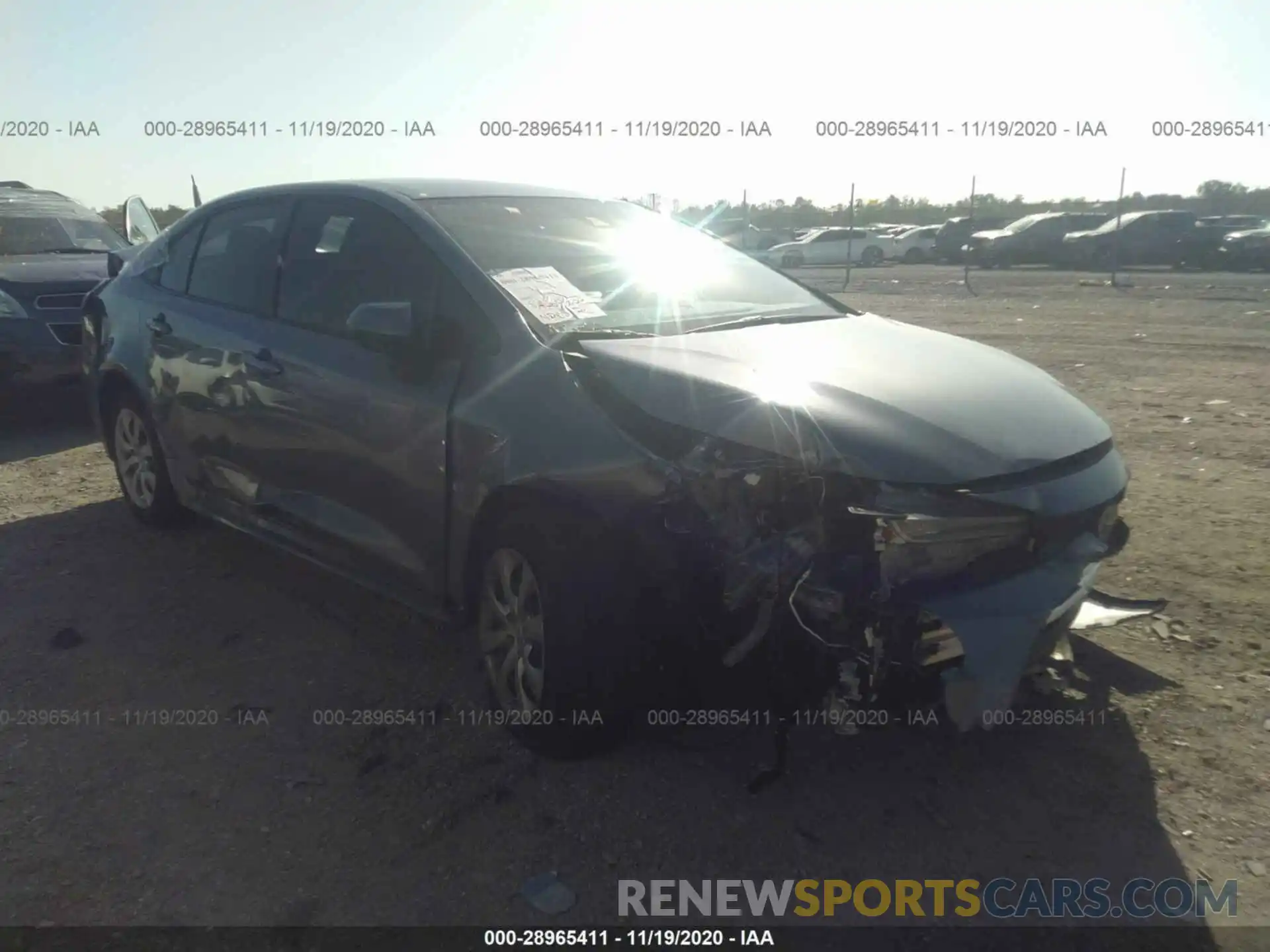 1 Photograph of a damaged car 5YFEPRAE2LP111966 TOYOTA COROLLA 2020